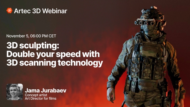 Webinar with Artec CGI Ambassador Jama Jurabaev