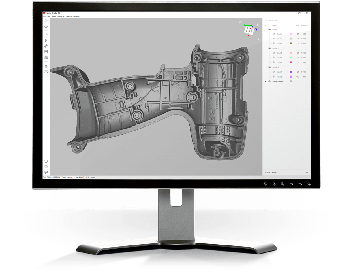 Artec 3D software