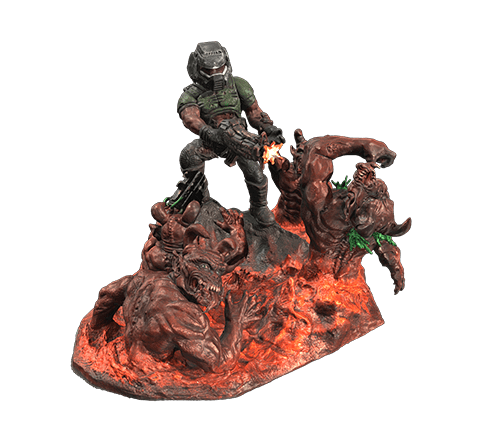 Doom combat scene