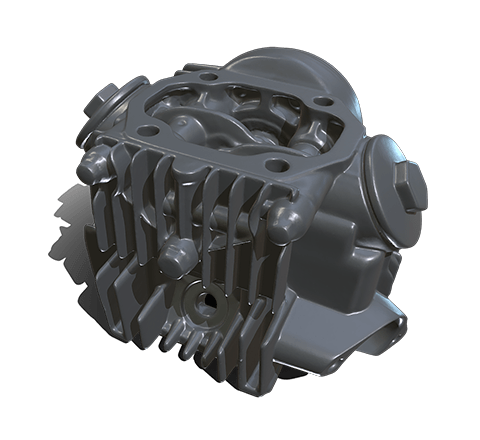 Motorcycle cylinder head HD